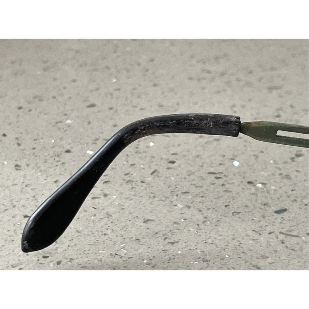 Vintage First Lady Japan Eyeglasses Frames ONLY 5 1/4 Full Rim 52-20 oval metal
